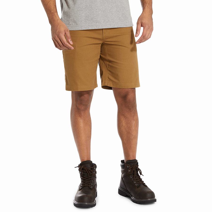 Brown Wolverine Guardian Cotton™ Work Men Shorts | KAU3964LY