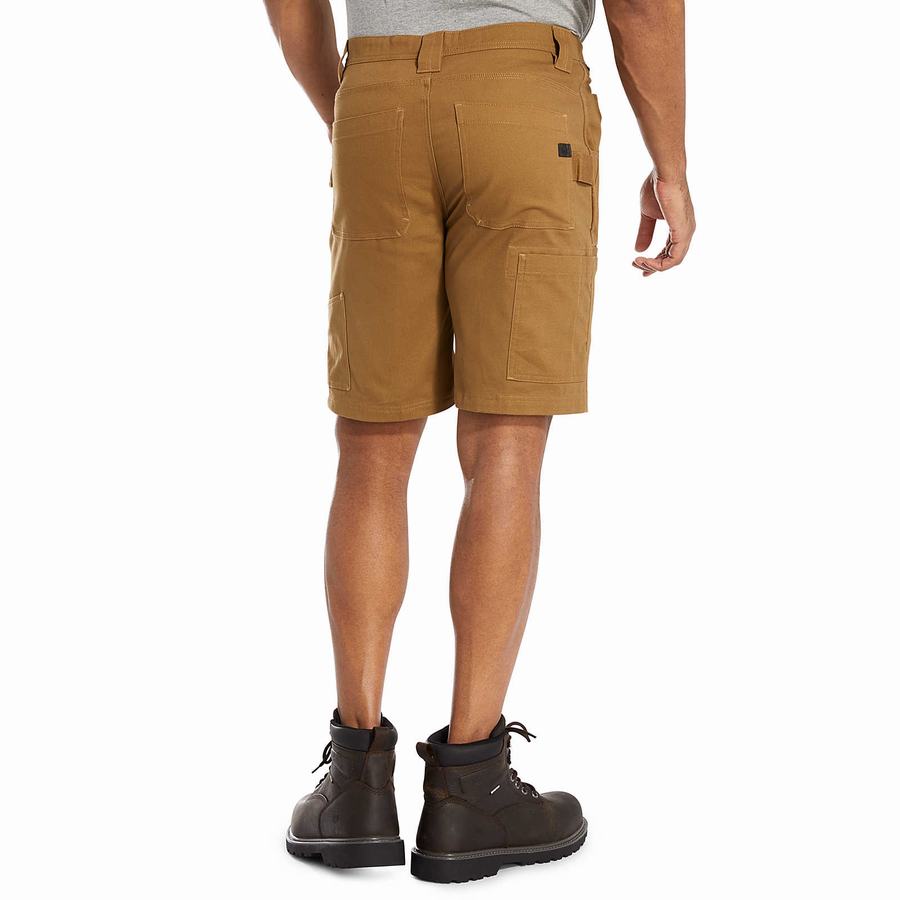 Brown Wolverine Guardian Cotton™ Work Men Shorts | KAU3964LY