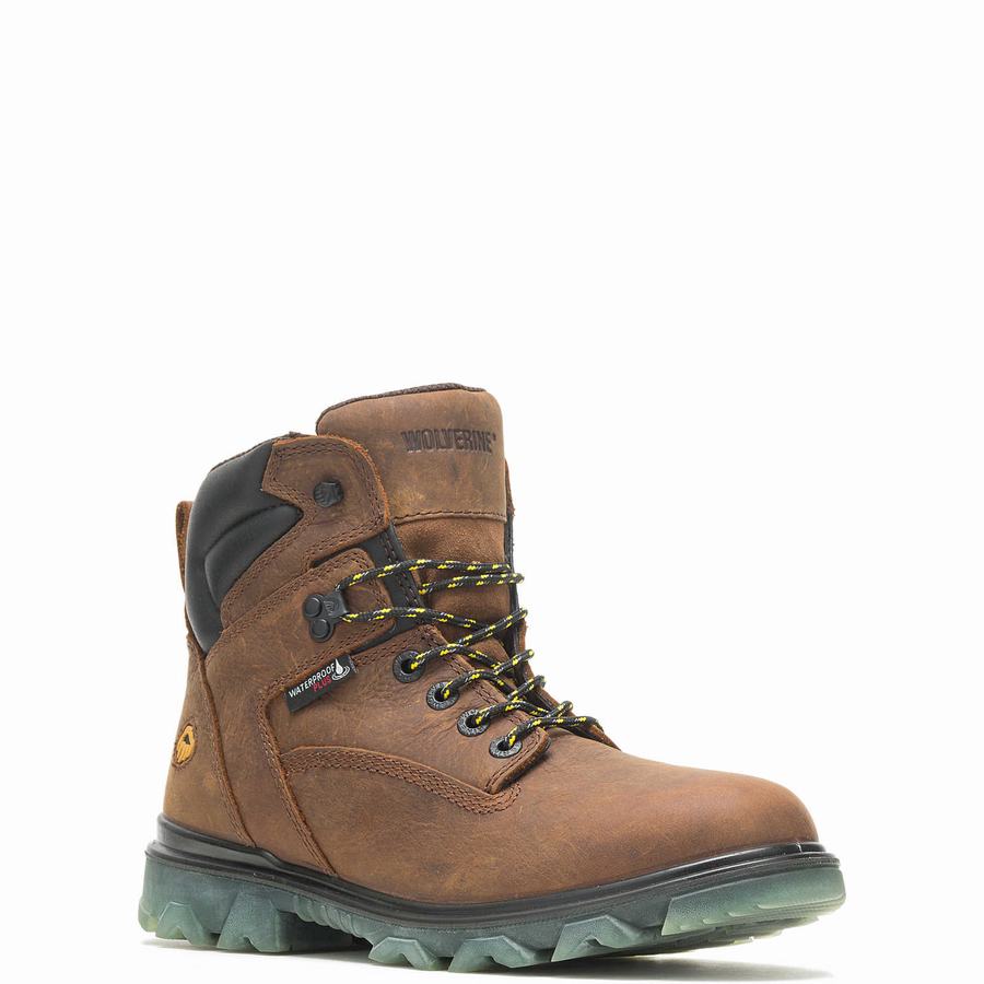 Brown Wolverine I-90 EPX® CarbonMAX® Men Work Boots | XSJ9264KA