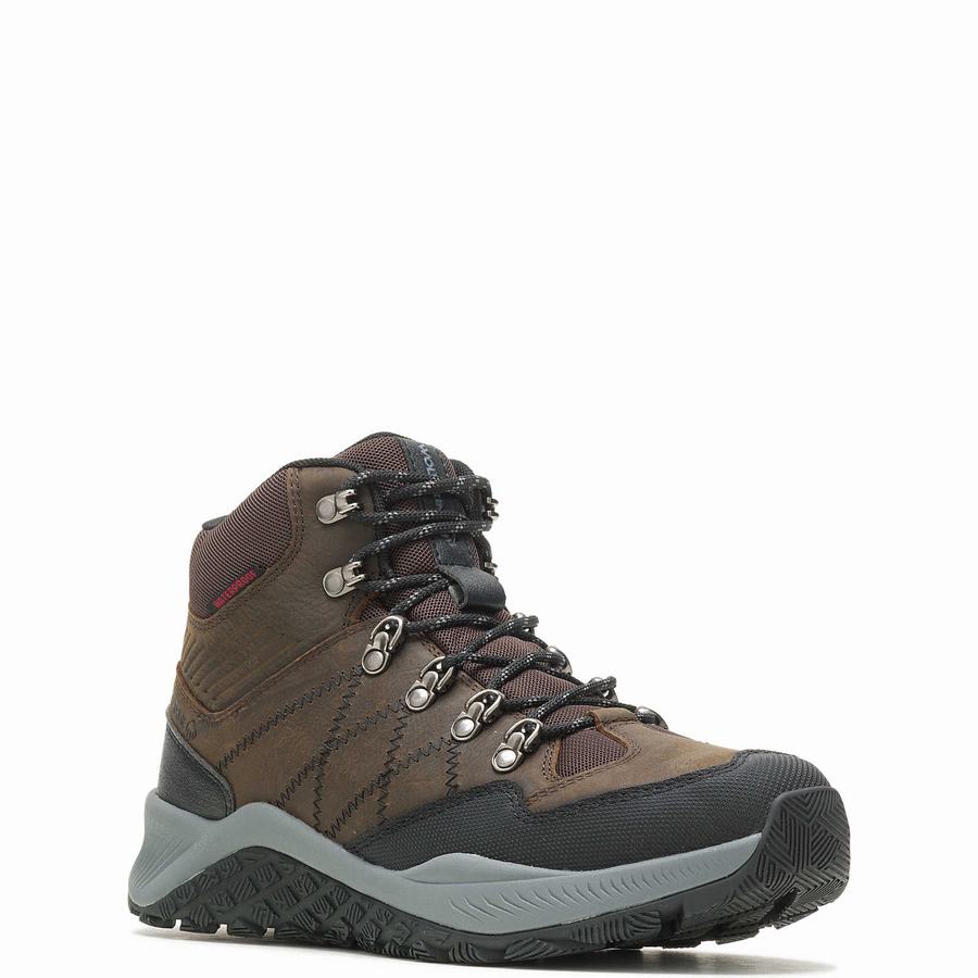 Brown Wolverine Luton Waterproof Men Hiking Boots | RCA298KR