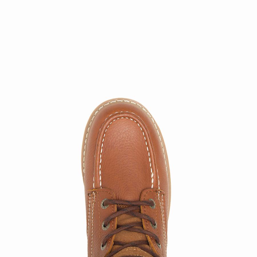 Brown Wolverine Moc-Toe Steel-Toe EH 6