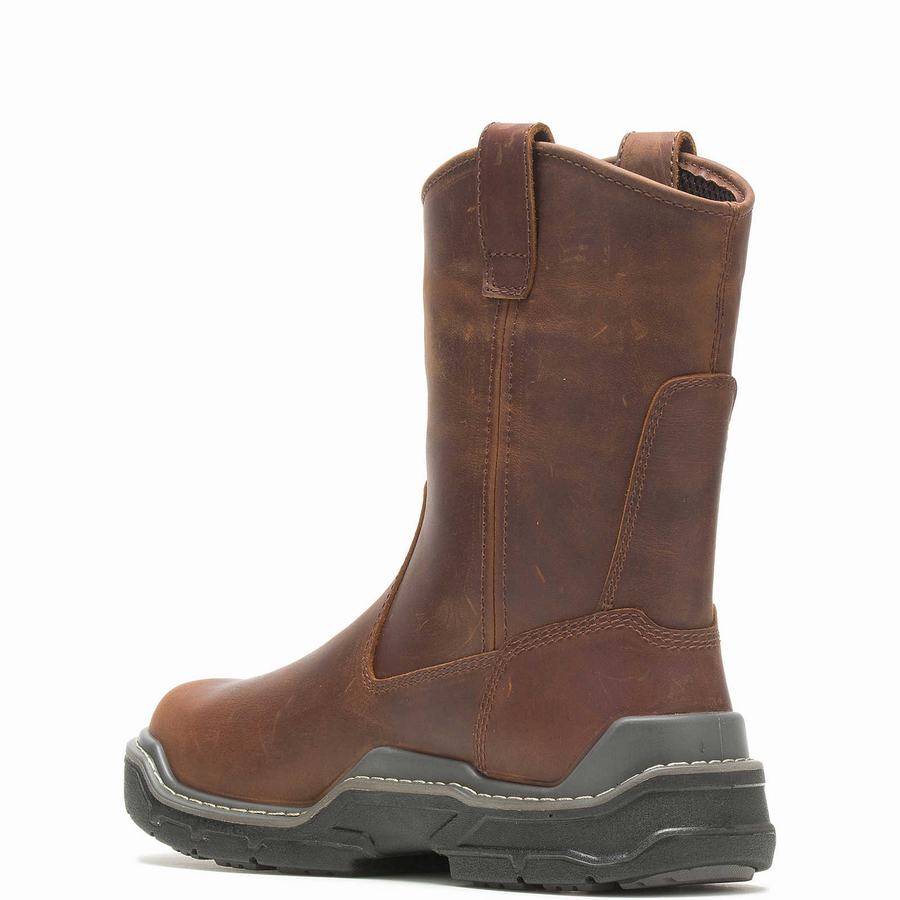 Brown Wolverine Raider DuraShocks® Waterproof CarbonMAX® Wellington Men Boots | AGG8635SG