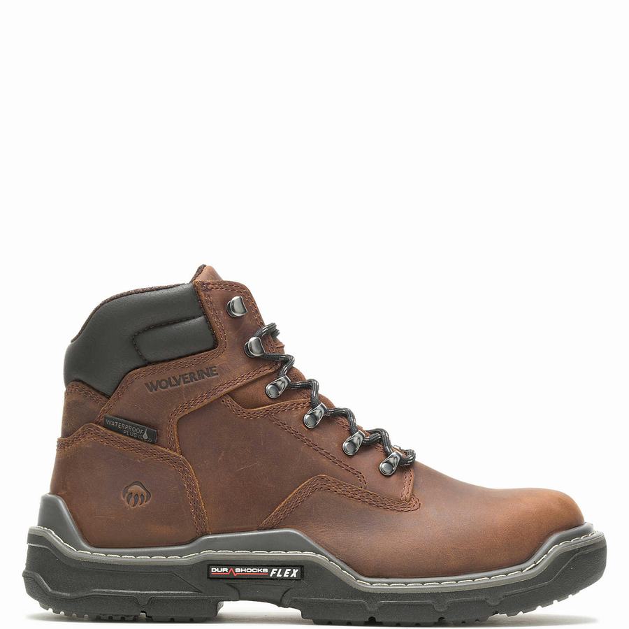 Brown Wolverine Raider DuraShocks® Waterproof 6\