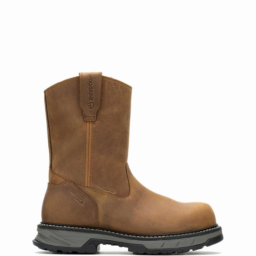 Brown Wolverine ReForce EnergyBound™ CarbonMax® Wellington Men Boots | TRL9462HA