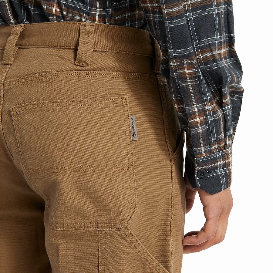 Brown Wolverine Steelhead Stretch Men Pants | KZM9850FN