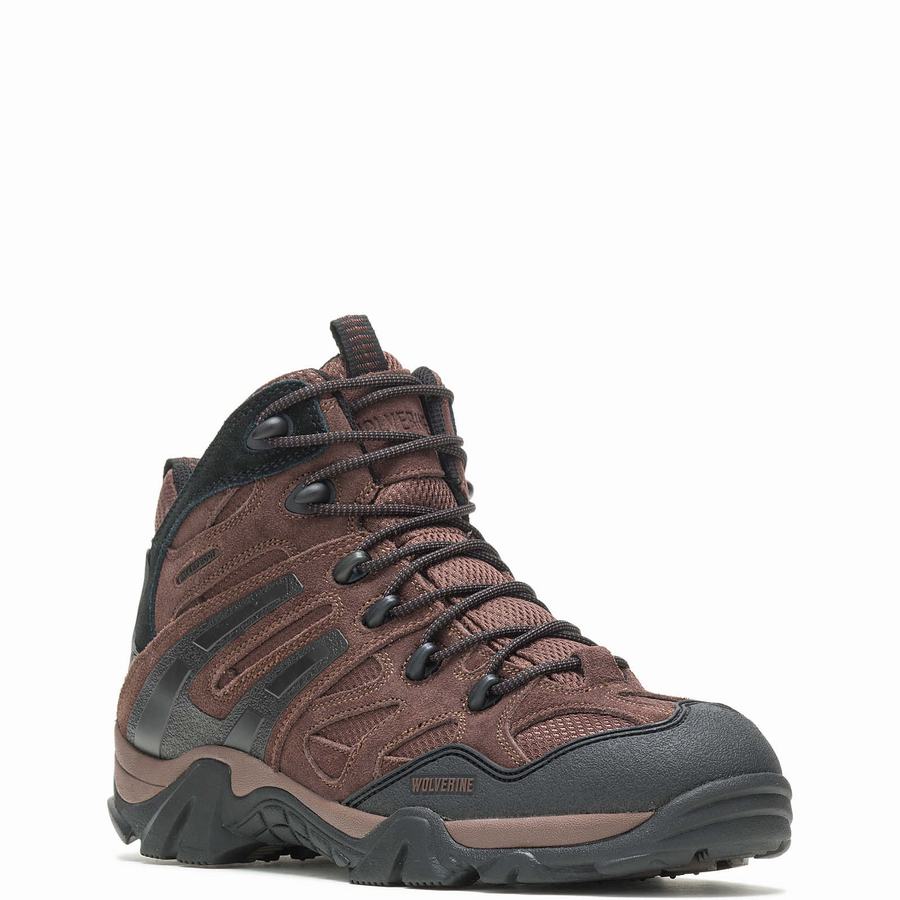 Brown Wolverine Wilderness Men Hiking Boots | IIL544SL