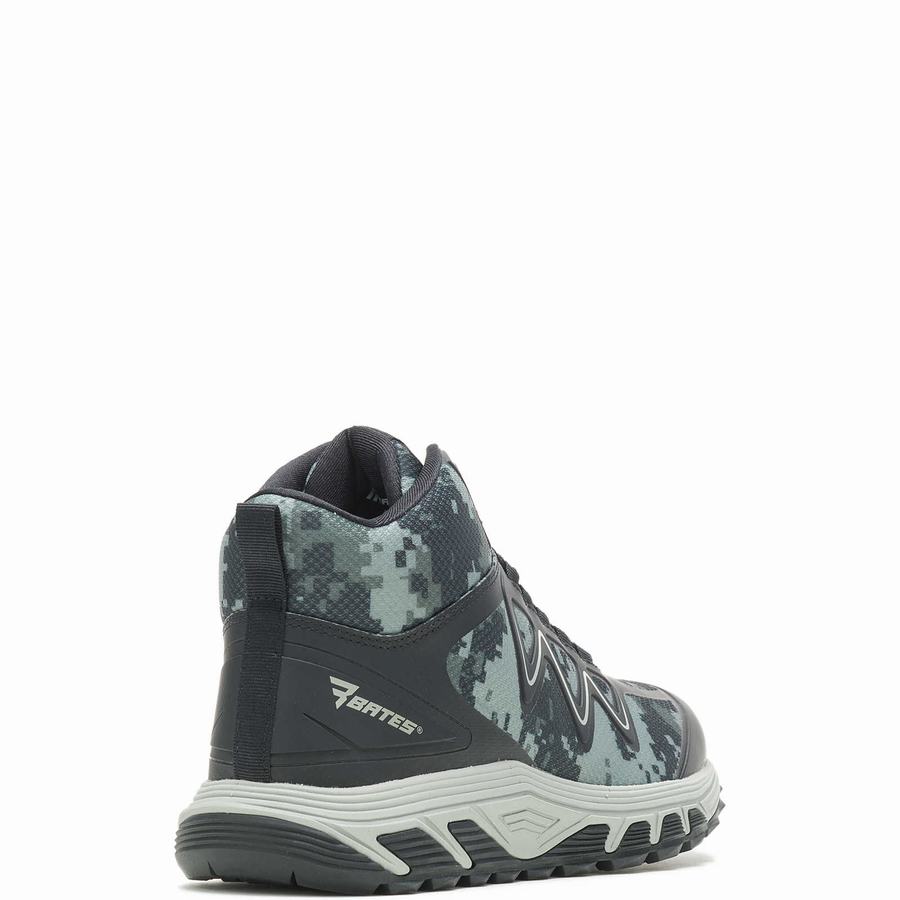 Camo Black Wolverine Rush Mid Women Work Boots | APP4667BE