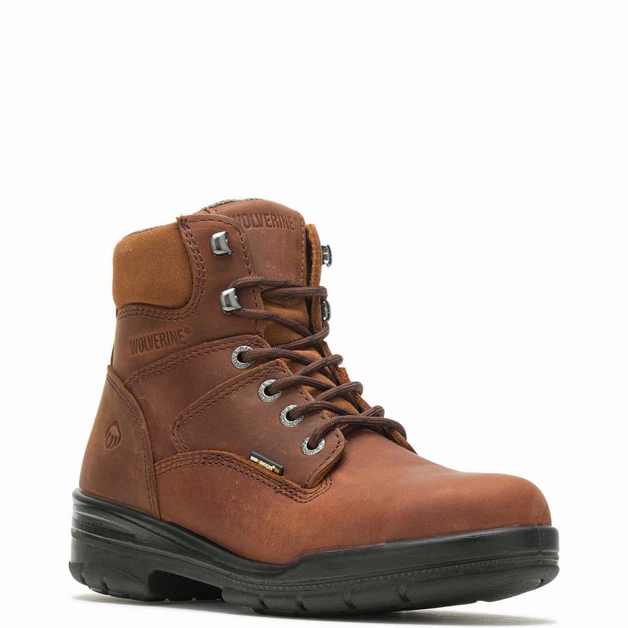 Dark Brown Wolverine DuraShocks® Slip Resistant Steel-Toe 6