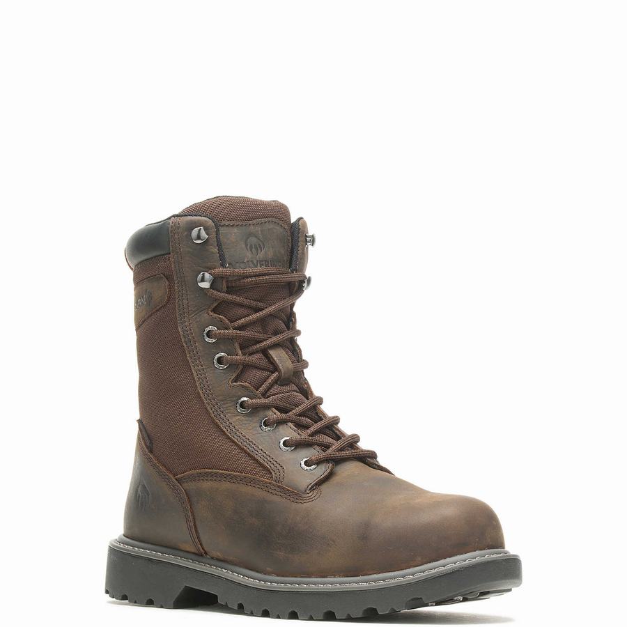 Dark Brown Wolverine Floorhand Insulated 8