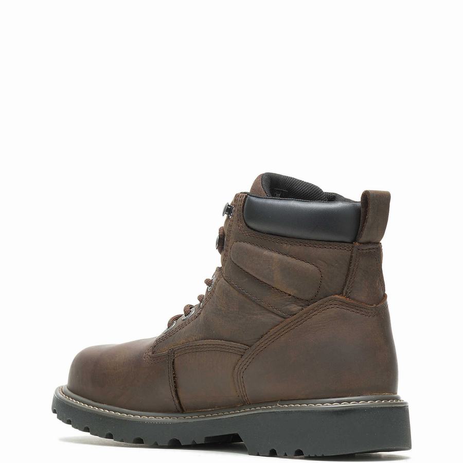 Dark Brown Wolverine Floorhand Waterproof Steel-Toe 6