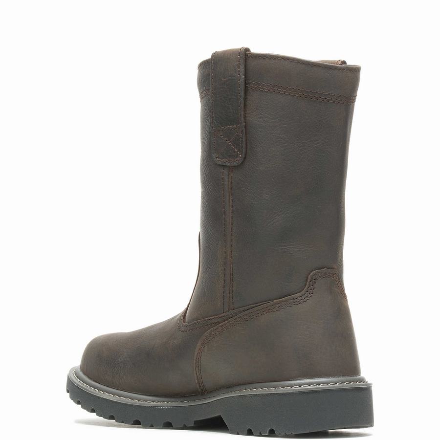 Dark Brown Wolverine Floorhand Waterproof 10