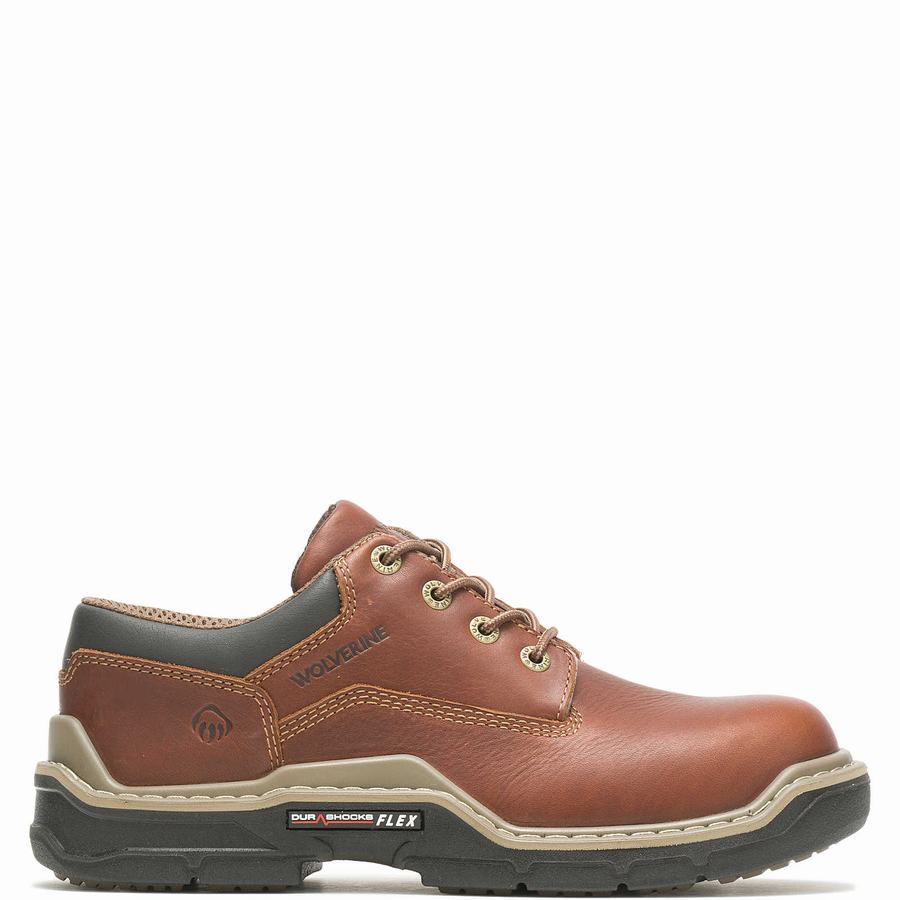 Dark Brown Wolverine Raider DuraShocks® Men Work Shoes | BMN6064JK