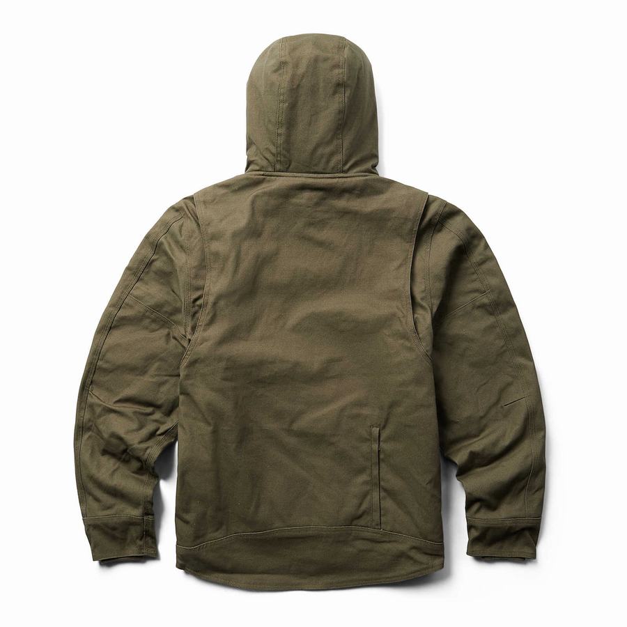 Dark Green Wolverine Guardian Cotton™ Work Men Jackets | MYR4628YB