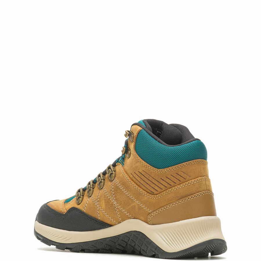 Gold Turquoise Wolverine Luton Waterproof Women Hiking Boots | SAH2523ND