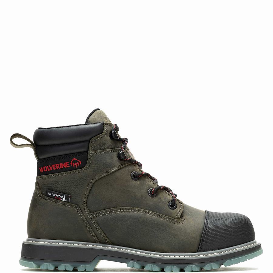 Green Wolverine Floorhand LX Cap-Toe Steel-Toe 6\