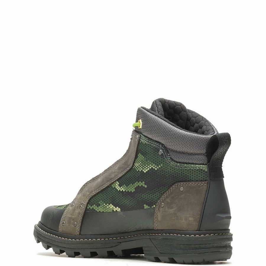 Green Wolverine Halo Spartan Men Work Boots | DKA4253QH