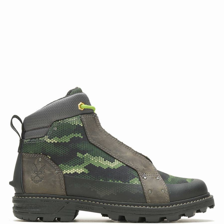 Green Wolverine Halo Spartan Women Work Boots | LHA6022CL