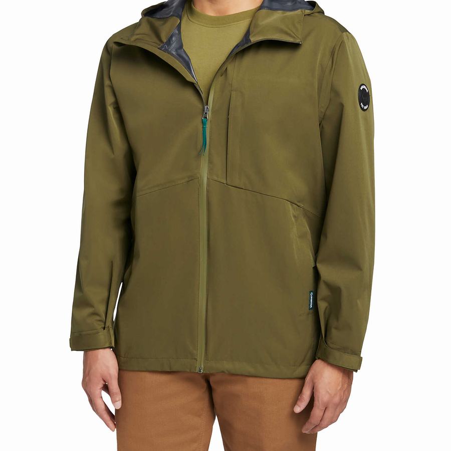 Green Wolverine Torrent 2.5L Rain Shell Men Jackets | VLE854ML