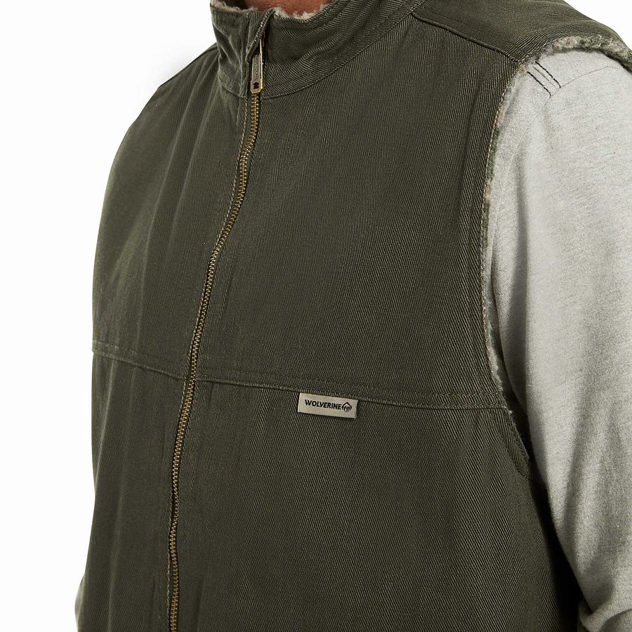 Green Wolverine Upland Men Vest | XQQ8534QH