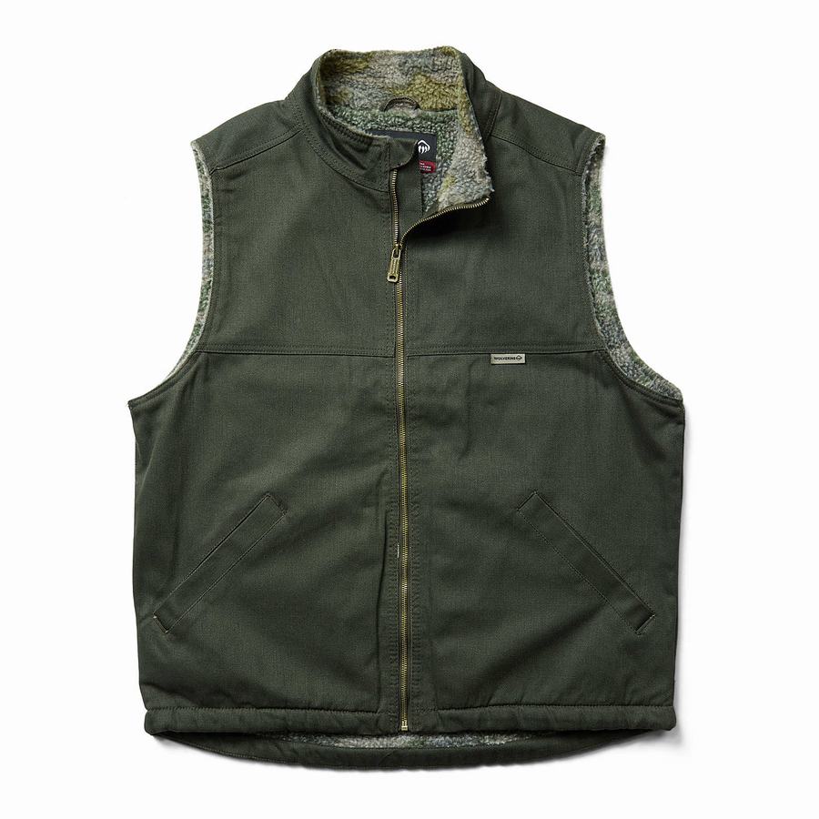 Green Wolverine Upland Men Vest | XQQ8534QH