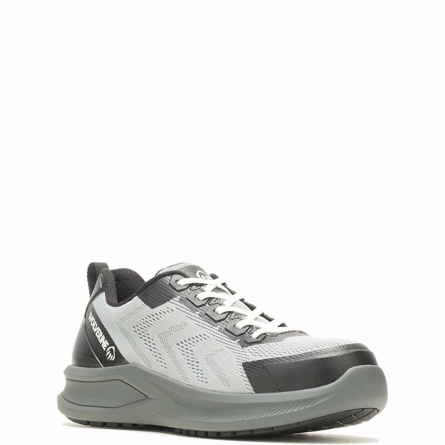 Grey Wolverine Bolt DuraShocks® Knit CarbonMax® Men Work Shoes | OCK8821SG