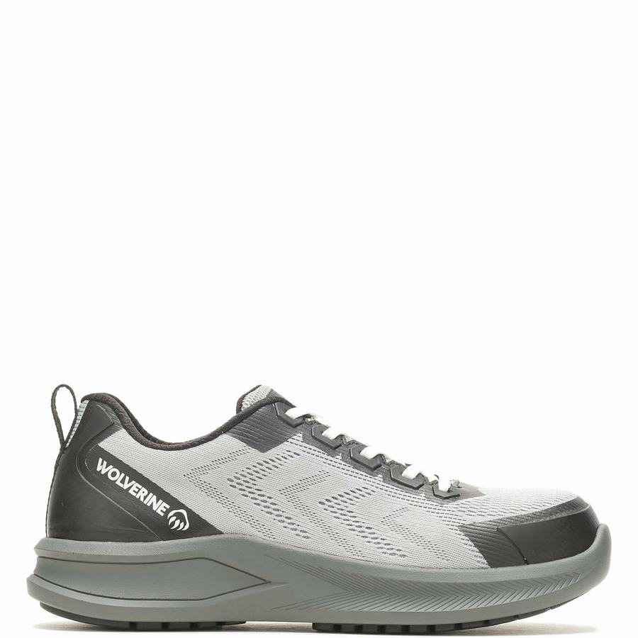 Grey Wolverine Bolt DuraShocks® Knit CarbonMax® Men Work Shoes | OCK8821SG