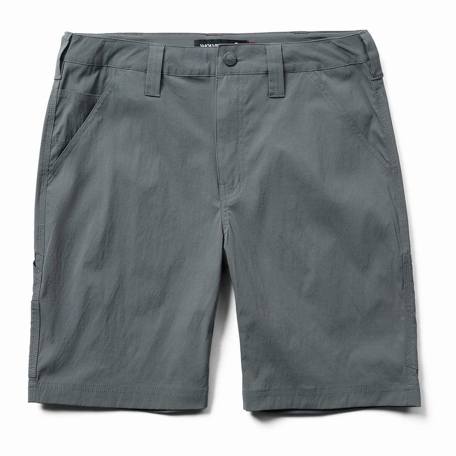 Grey Wolverine Bolt LW Ripstop Utility Men Shorts | EIU9237AC