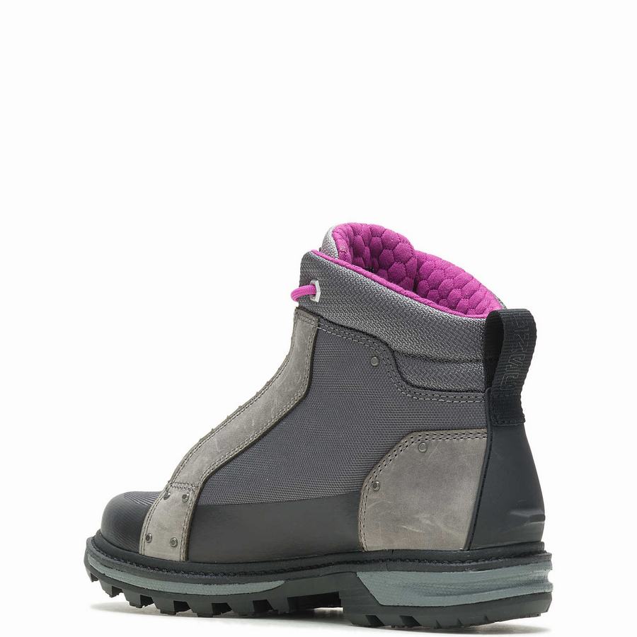 Grey Wolverine Halo Spartan Women Work Boots | OLE8534ZC