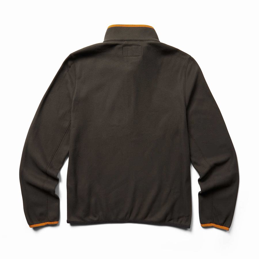 Grey Wolverine Polar 1/4 Zip Men Fleece | IBO193BC