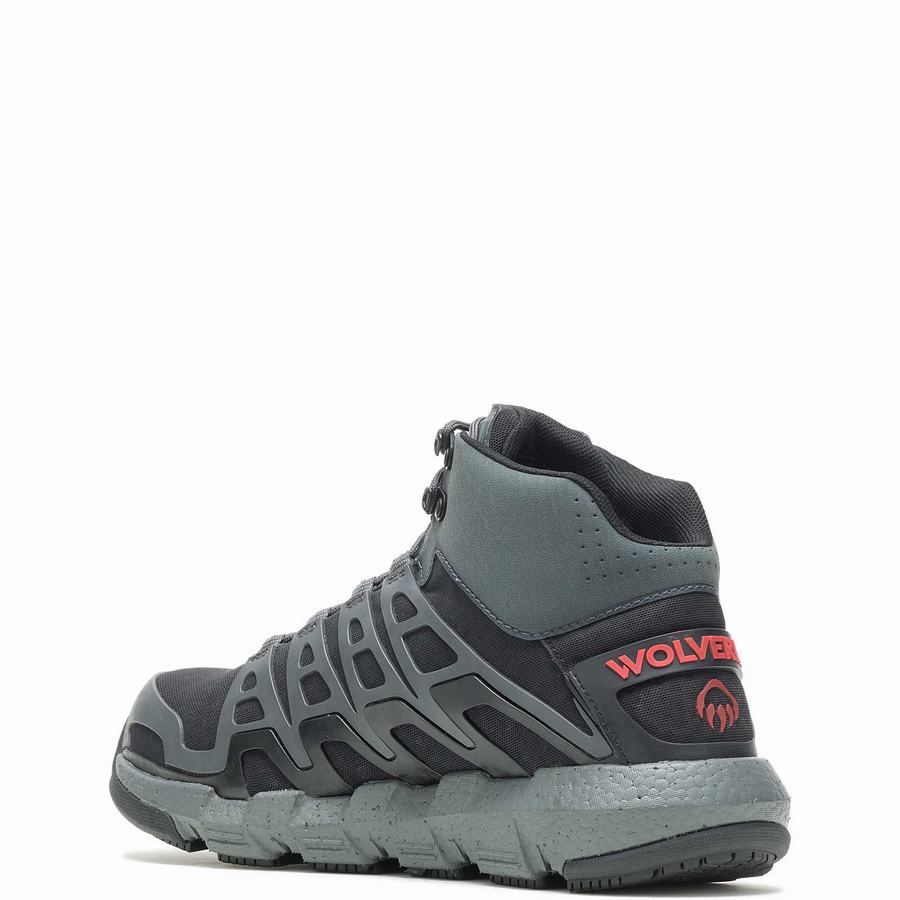 Grey Wolverine Rev Vent UltraSpring™ DuraShocks® CarbonMAX® Men Work Shoes | ESI6689IP