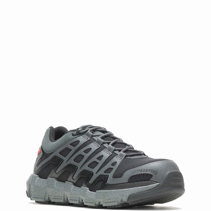 Grey Wolverine Rev Vent UltraSpring™ DuraShocks® CarbonMAX® Men Work Shoes | FXE797DV