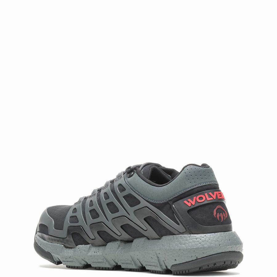 Grey Wolverine Rev Vent UltraSpring™ DuraShocks® CarbonMAX® Men Work Shoes | FXE797DV