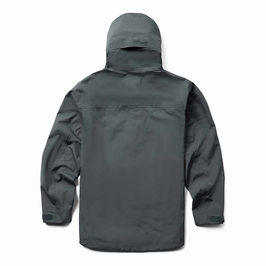 Grey Wolverine Torrent 3L Rain Shell Men Jackets | WQQ7832AN