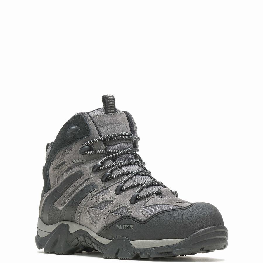 Grey Wolverine Wilderness Composite Toe Men Hiking Boots | YCL3047IY