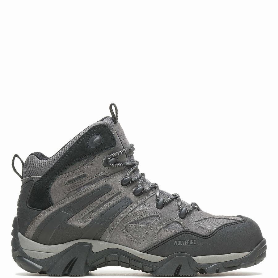 Grey Wolverine Wilderness Composite Toe Men Hiking Boots | YCL3047IY