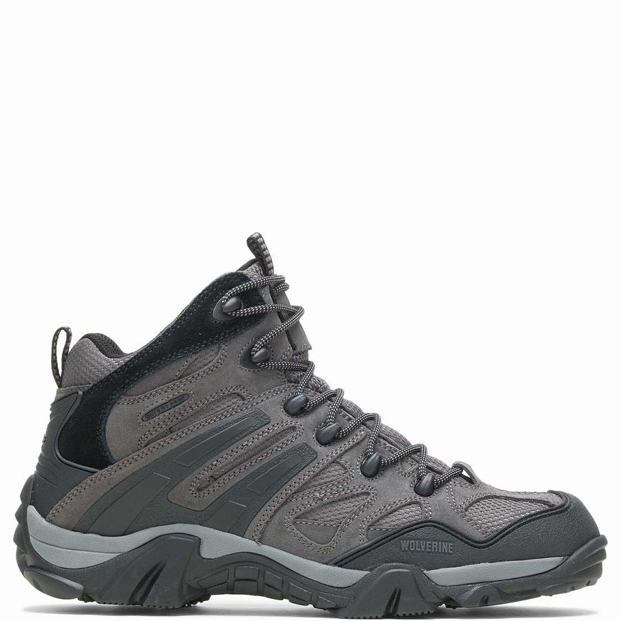 Grey Wolverine Wilderness Men Hiking Boots | KGB3157ZL