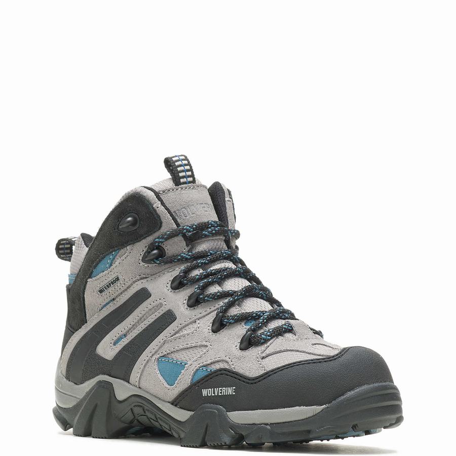 Grey Wolverine Wilderness Women Hiking Boots | VJT892MW