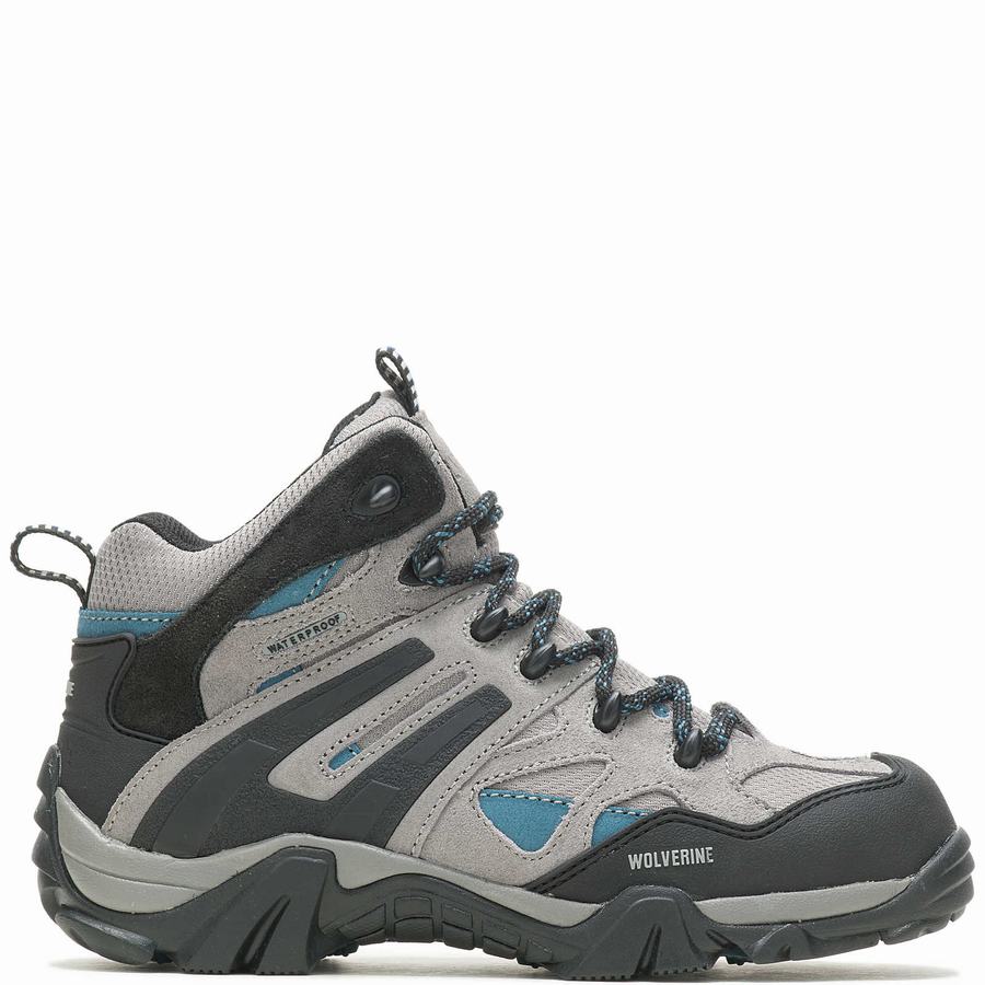 Grey Wolverine Wilderness Women Hiking Boots | VJT892MW