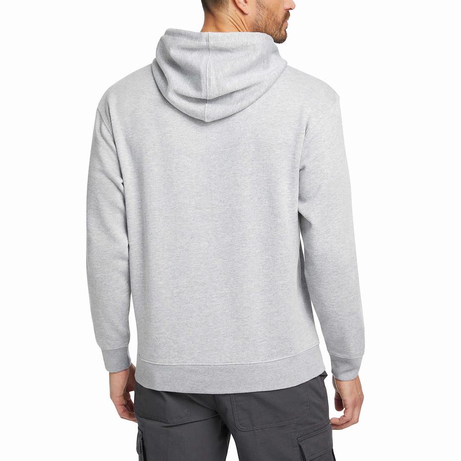 Light Grey Wolverine Midweight Pullover Men Hoodie | PGP6685YH