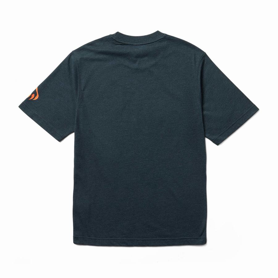 Navy Orange Wolverine Modern Fit Short Sleeve Graphic Tee Men T Shirts | RHQ3460TS