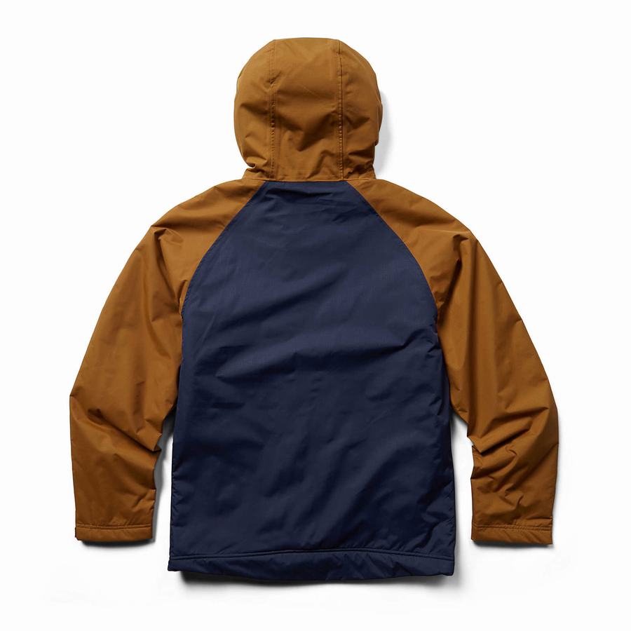 Navy Wolverine I-90 Sherpa Lined Rain Men Jackets | BAO4976JI