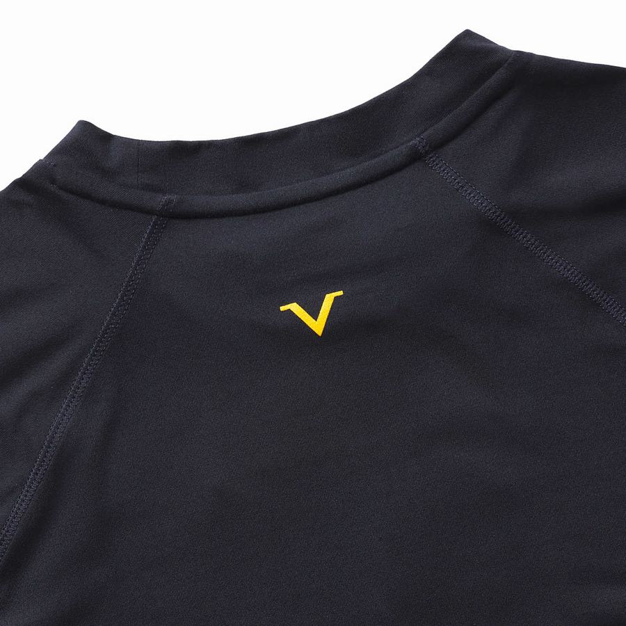 Navy Wolverine x Valiant University of Michigan Sun-Stop Eco Long Sleeve Tee Men T Shirts | TQT1423IT