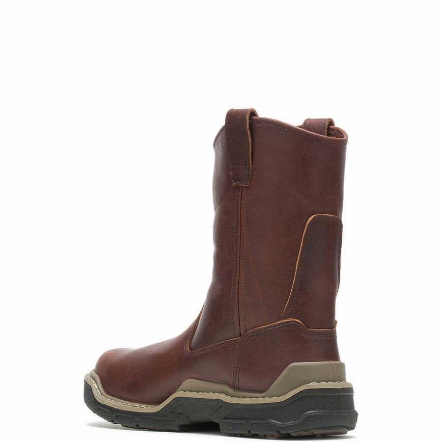 Red Brown Wolverine Raider DuraShocks® CarbonMAX® Wellington Men Boots | CCR4797ZK