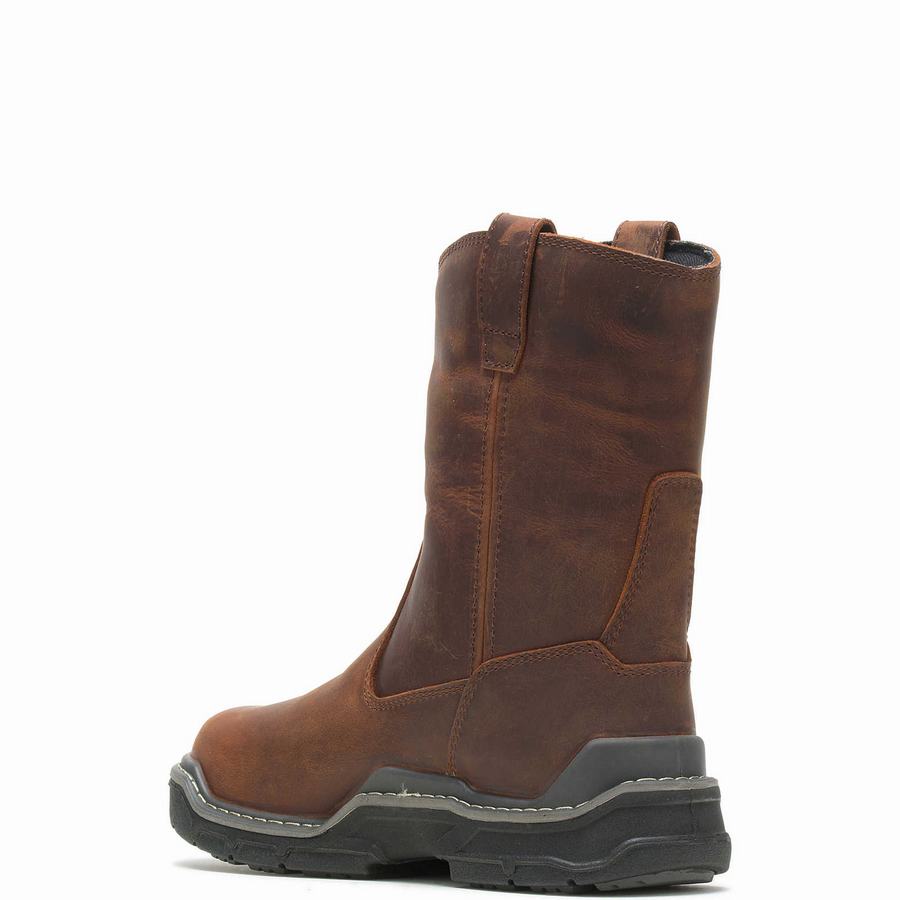 Red Brown Wolverine Raider DuraShocks® Insulated CarbonMAX® Wellington Men Boots | RXI2114BM