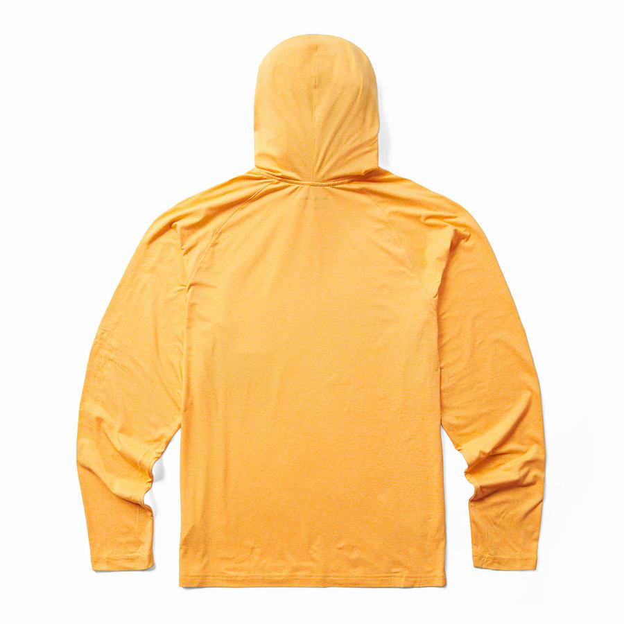 Yellow Wolverine Sun-Stop Pullover Men Hoodie | JZR4310YD